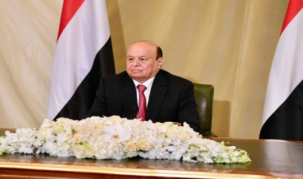 عبدربه منصور هادي يُطالب بضغط دولي على الحوثيين لدفعهم إلى السلام في اليمن