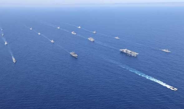 البحرية الملكية المغربية تُجري مناورات عسكرية سواحل جزر الكناري