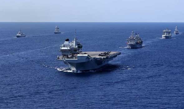 المغرب اليوم - البحرية البريطانية في مناورات في المحيط الهادئ لأول مرة