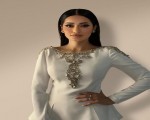 المغرب اليوم - رحمة رياض تتألق في إطلالة ملائكية باللون الأبيض1652142/121