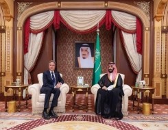المغرب اليوم - مُباحثات بين ولي العهد السعودي ووزير الخارجية الأميركي لتعزيز العلاقات الثنائية بين البلدين وأوجه التعاون في مختلف المجالات