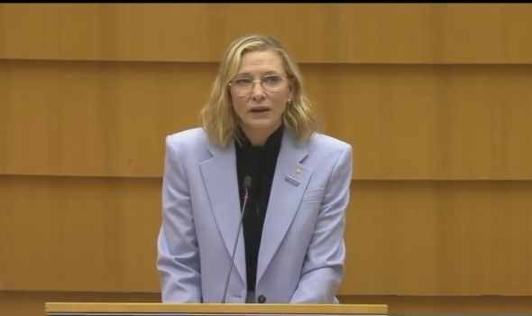 المغرب اليوم - كيت بلانشيت تدعو أمام البرلمان الأوروبي إلى وقف فوري لإطلاق النار في غزة وزيادة دعم اللاجئين