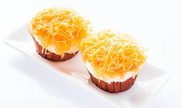 كب كيك الكنافة بالكاسترد للعزائم الرمضانية