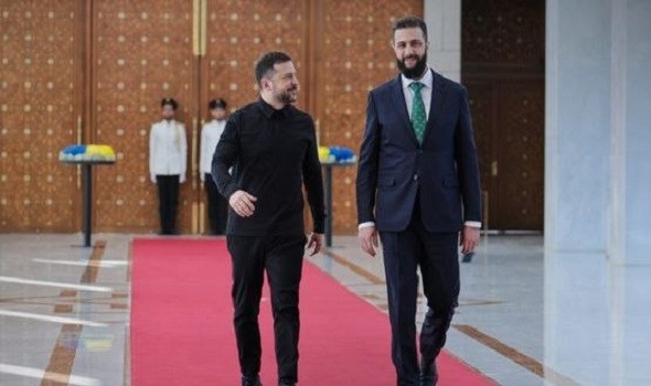 المغرب اليوم - الشرع وزيلينسكي يبحثان إنشاء مركز للحبوب والأسمدة وتطوير قطاع الفوسفات في سوريا